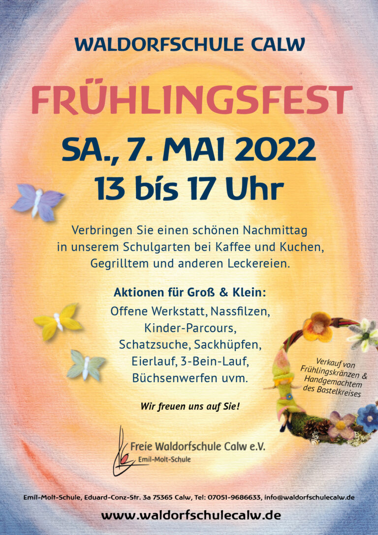 Frühlingsfest 2022 Waldorfschule Calw